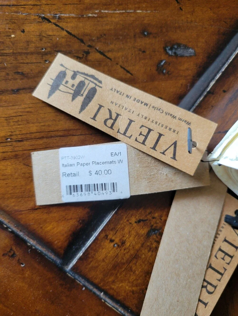Vietri Italian Paper Placemats, Set Of 4